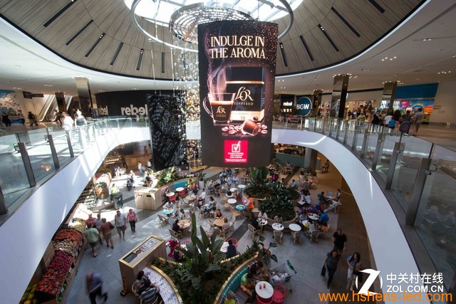 澳洲第四大商场部署巨型曲面LED大屏幕 