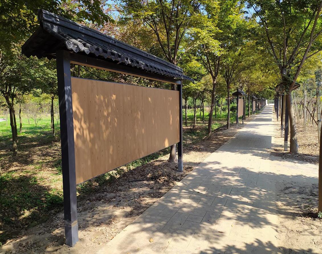 特色乡村宣传栏走廊效果