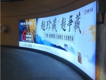苏州室内弧形广告灯箱效果展示